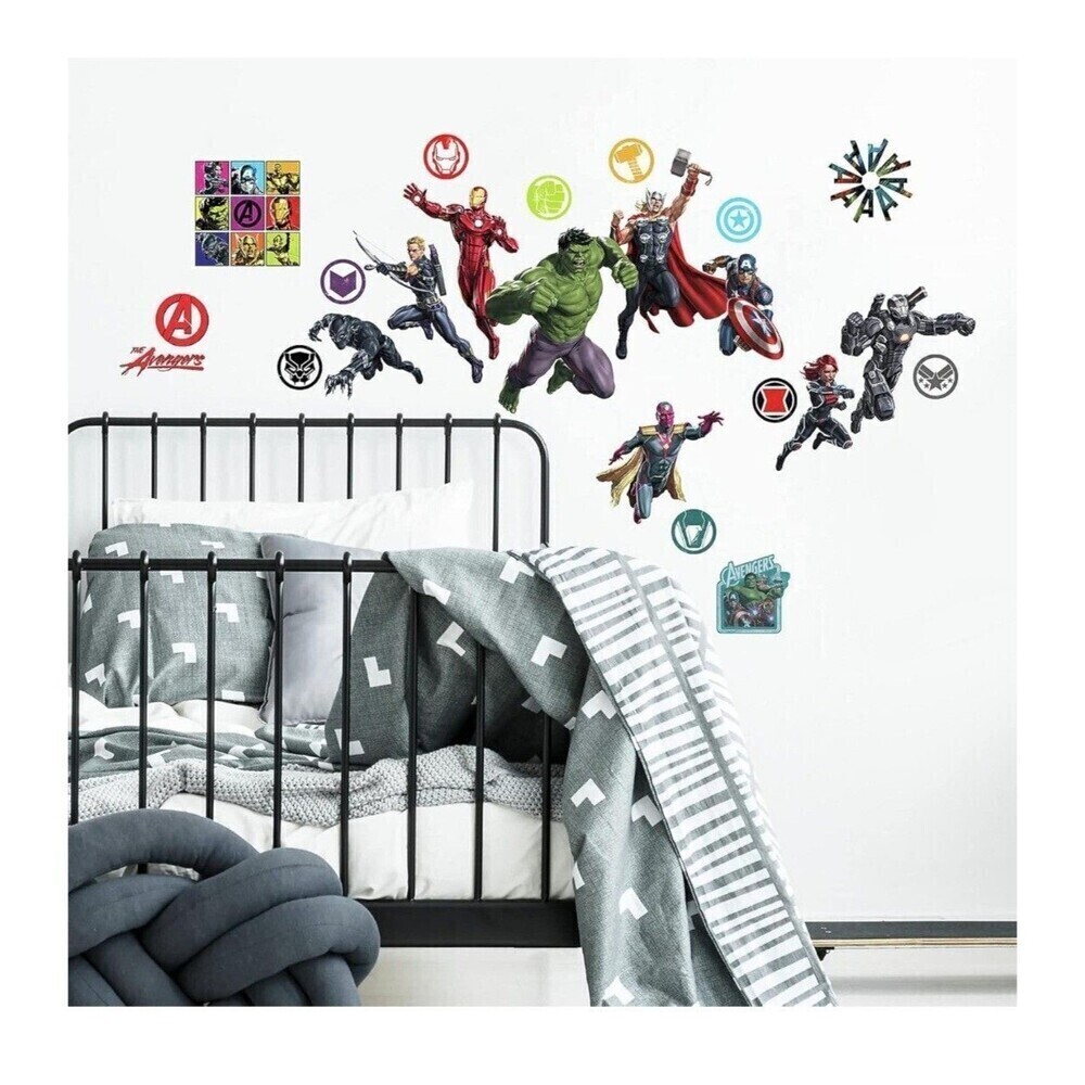 RoomMates RMK4289SCS Classic Avengers Peel and Stick Wall Decals 26 Count - Picture 5 of 6